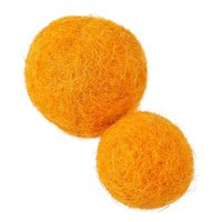 Filzkugeln zum Basteln orange  1 cm